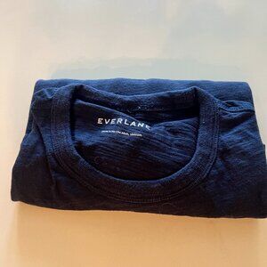 Men's Everlane Cotton Slub T-shirt / Navy Blue / Medium